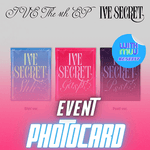 IVE 4TH EP ALBUM IVE SECRET | WITHMUU OFFICIAL PHOTOCARD (RANDOM 1 OUT OF 6)