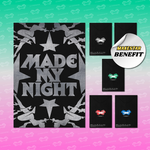 LE SSERAFIM 2ND SINGLE ALBUM MADE MY NIGHT CHEMICAL NIGHT (COMPACT VER.) | MAKESTAR OFFICIAL PHOTOCARDS (RANDOM 1 OUT OF 5) + IDIVIDUAL CUT PHOTOCARD (RANDOM 1 OUT OF 5)