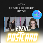 MEOVV 2ND EP ALBUM BITE NOW (MEOVV VER.) | WITHMUU OFFICIAL POSTCARD (RANDOM 1 OUT OF 5)