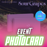 NiziU KOREA 1ST MINI ALBUM Sour Grapes (MINI PACK PLVE VER.) | WITHMUU OFFICIAL PHOTOCARD (RANDOM 1 OUT OF 8)