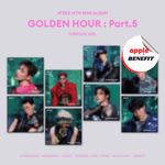 ATEEZ 14TH MINI ALBUM GOLDEN HOUR : PART.5 DIGIPACK VER. (MEMBER VER.) | APPLE OFFICIAL PHOTOCARD (RANDOM 1 OUT OF 8)