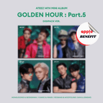 ATEEZ 14TH MINI ALBUM GOLDEN HOUR : PART.5 DIGIPACK VER. (UNIT VER.) | APPLE OFFICIAL PHOTOCARD (RANDOM 1 OUT OF 4)