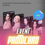BLACKPINK 3RD MINI ALBUM DEADLINE (SILVER VER.) - 4 ALBUMS SET | WITHMUU OFFICIAL PHOTOCARD (RANDOM 1 OUT OF 4) + ADDED GROUP POSTCARD (SET ONLY)