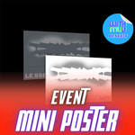 LE SSERAFIM 5TH MINI ALBUM HOT (WEVERSE ALBUMS VER.) - 2 ALBUMS SET | WITHMUU OFFICIAL MINI POSTER (RANDOM 3 OUT OF 5) PER SET + LOGO CAN BADGE (SET ONLY)