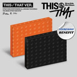 STRAY KIDS MINI ALBUM THIS & THAT (PHOTOBOOK VER.) - 2 ALBUMS SET | SOUNDWAVE OFFICIAL PHOTOCARD INCLUDED PER ALBUM (RANDOM 1 OUT OF 8)