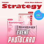 TWICE 14TH MINI ALBUM STRATEGY - 3 ALBUMS SET | WITHMUU OFFICIAL PHOTOCARD (RANDOM 1 OUT OF 9) PER ALBUM + ADDED EXCLUSIVE GROUP PHOTOCARD (SET ONLY)