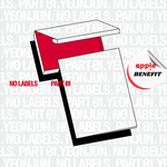 TXT YEONJUN ALBUM NO LABELS: PART 01 (WEVERSE ALBUM VER.) | APPLE OFFICIAL LOGO BOOKMARK (RANDOM 1 OUT OF 3)