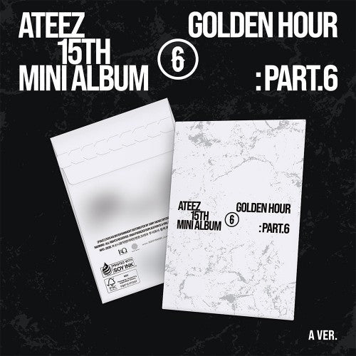 ATEEZ 15TH MINI ALBUM GOLDEN HOUR : Part.6   (POCA ALBUM VER.)     |   MAKESTAR OFFICIAL TEEZ-Kitty VER. PHOTOCARDS (RANDOM 1 OUT OF 8)     [PRE]