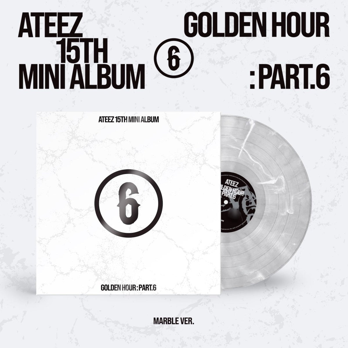 ATEEZ 15TH MINI ALBUM GOLDEN HOUR : Part.6   (LP MARBLE VER.)       [PRE]