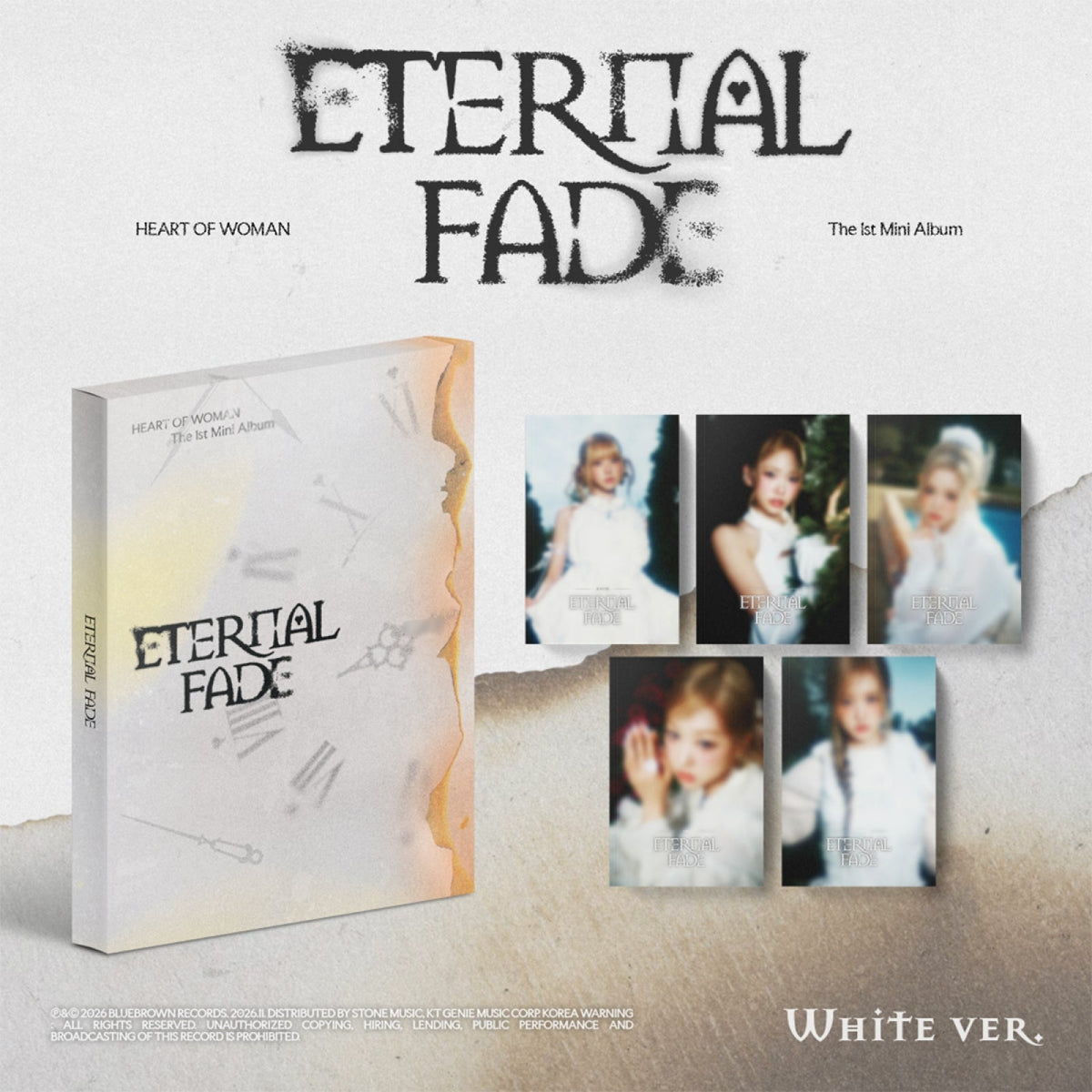 HEART OF WOMAN 1ST MINI ALBUM ETERNAL FADE   |  2 ALBUMS SET    [PRE]
