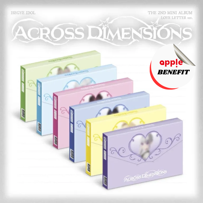 ISEGYE IDOL 2ND MINI ALBUM ACROSS DIMENSIONS   (LOVE LETTER VER.)   |   APPLE OFFICIAL PHOTOCARD   (RANDOM 1 OUT OF 6)      [PRE]
