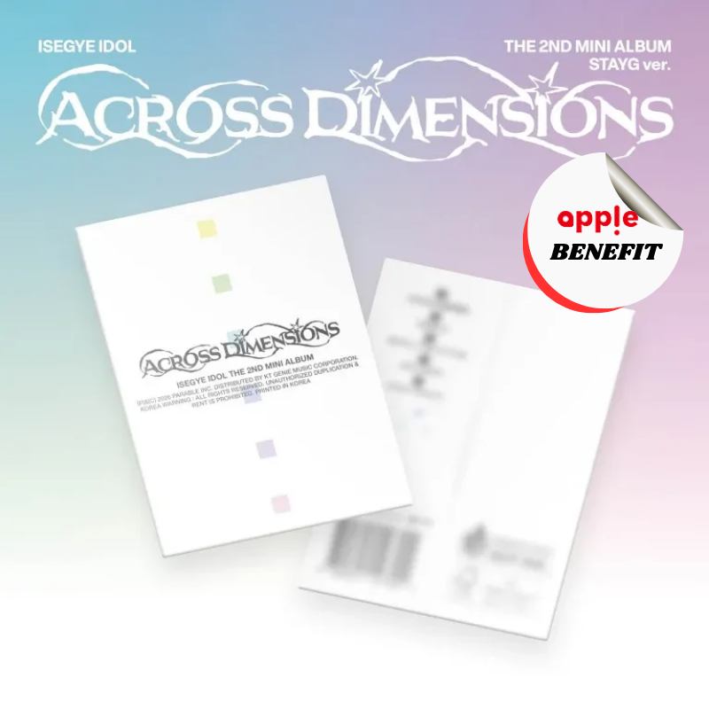 ISEGYE IDOL 2ND MINI ALBUM ACROSS DIMENSIONS   (STAYG VER.)   |   APPLE OFFICIAL PHOTOCARD   (RANDOM 1 OUT OF 6)      [PRE]