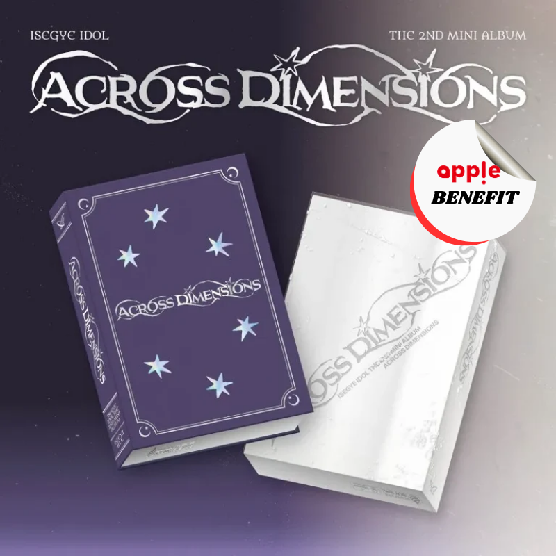 ISEGYE IDOL 2ND MINI ALBUM ACROSS DIMENSIONS    -  2 ALBUMS SET    |   APPLE OFFICIAL PHOTOCARD   (RANDOM 1 OUT OF 6)      [PRE]