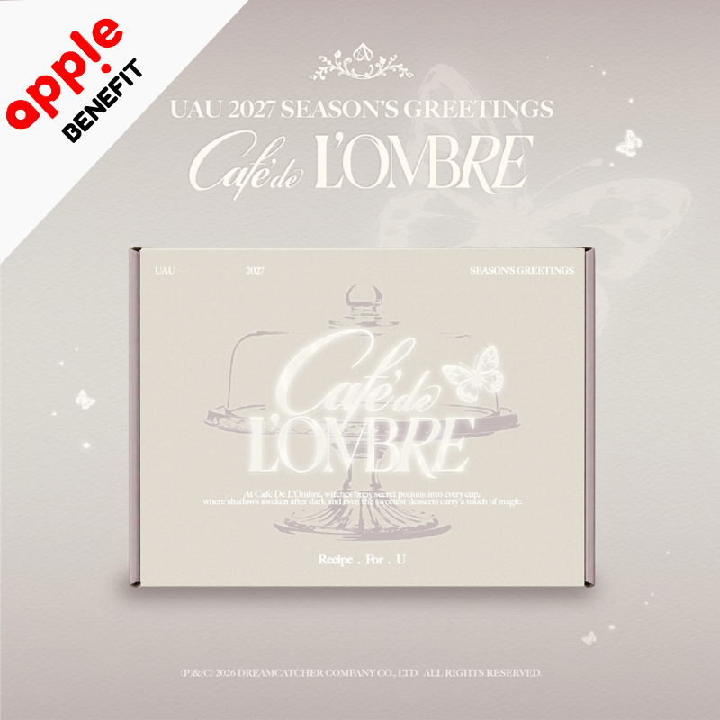 UAU 'Cafe de L'OMBRE'   2027 SEASON'S GREETINGS  -  3 SEASON'S GREETINGS SET    |   APPLE OFFICIAL PHOTOCARD  (RANDOM 1 OUT OF 6)  + UNIT PHOTOCARD (RANDOM 1 OUT OF 4)  SET ONLY   [PRE]