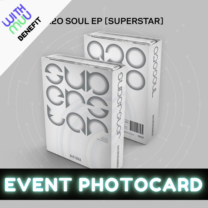 A2O SOUL EP ALBUM SUPERSTAR   (CARABINER VER.)     |  WITHMUU OFFICIAL PHOTOCARD B   (RANDOM 1 OUT OF 15)      [PRE]