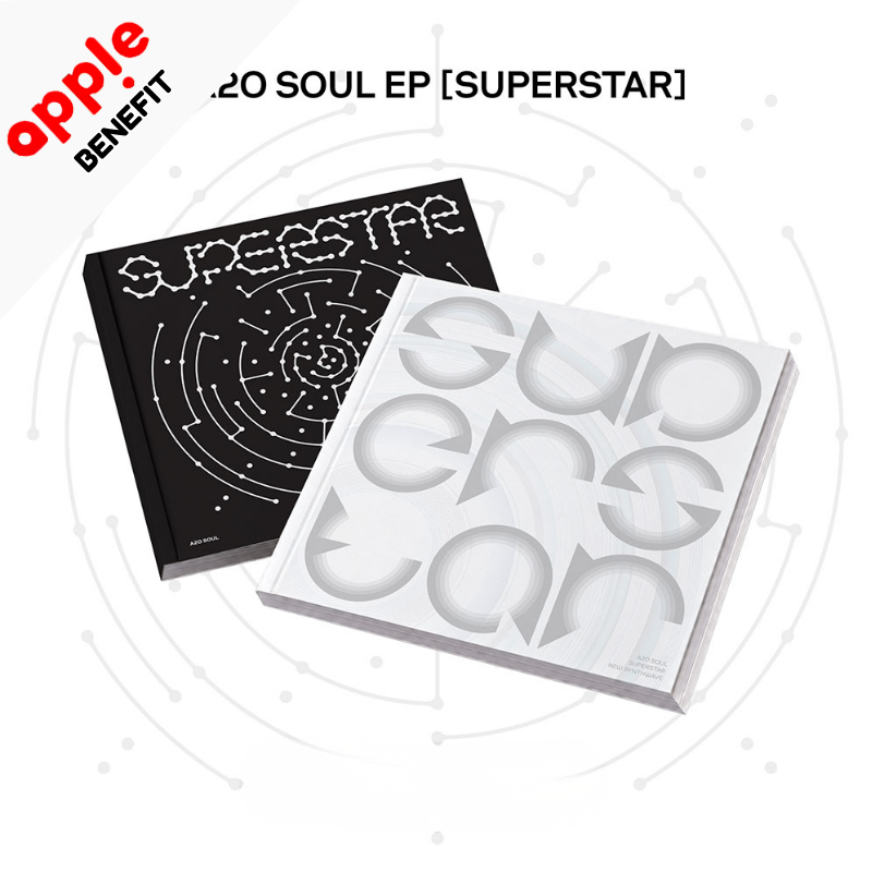 A2O SOUL EP ALBUM SUPERSTAR   -  2 ALBUMS SET  |   APPLE OFFICIAL PHOTOCARD A  (RANDOM 1 OUT OF 15)  +  PHOTOCARD B (RANDOM 1 OUT OF 15)  SET ONLY      [PRE]