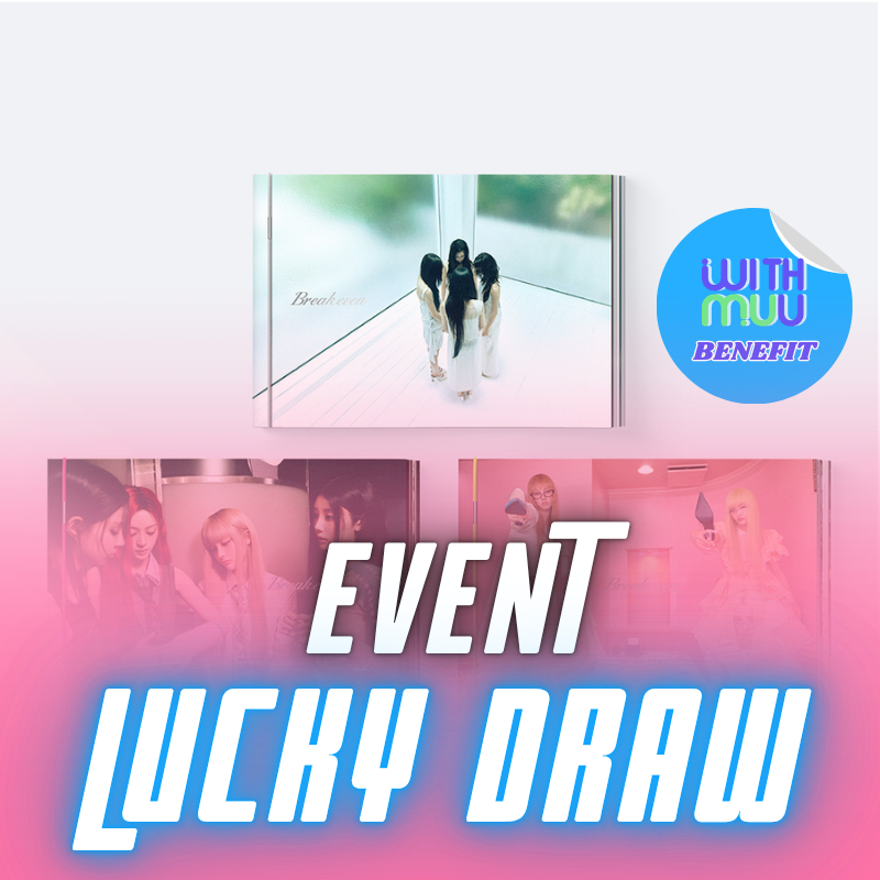 [LUCKY DRAW]   ILLIT 5TH MINI ALBUM BREAK EVEN   -  3 ALBUMS SET   |   WITHMUU OFFICIAL PHOTOCARD (RANDOM 1 OUT OF 4)      [PRE]