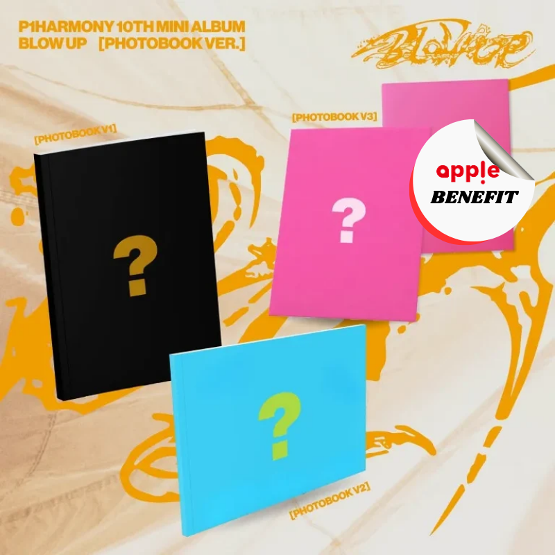 P1HARMONY 10TH MINI ALBUM BLOW UP  (PHOTOBOOK VER.)      |   APPLE OFFICIAL PHOTOCARD A  (RANDOM 1 OUT OF 6)      [PRE]